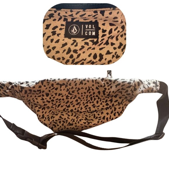 VOLCOM "Take With Me" Hip Pack in Animal Print, Fanny Bag - Picture 2 of 4